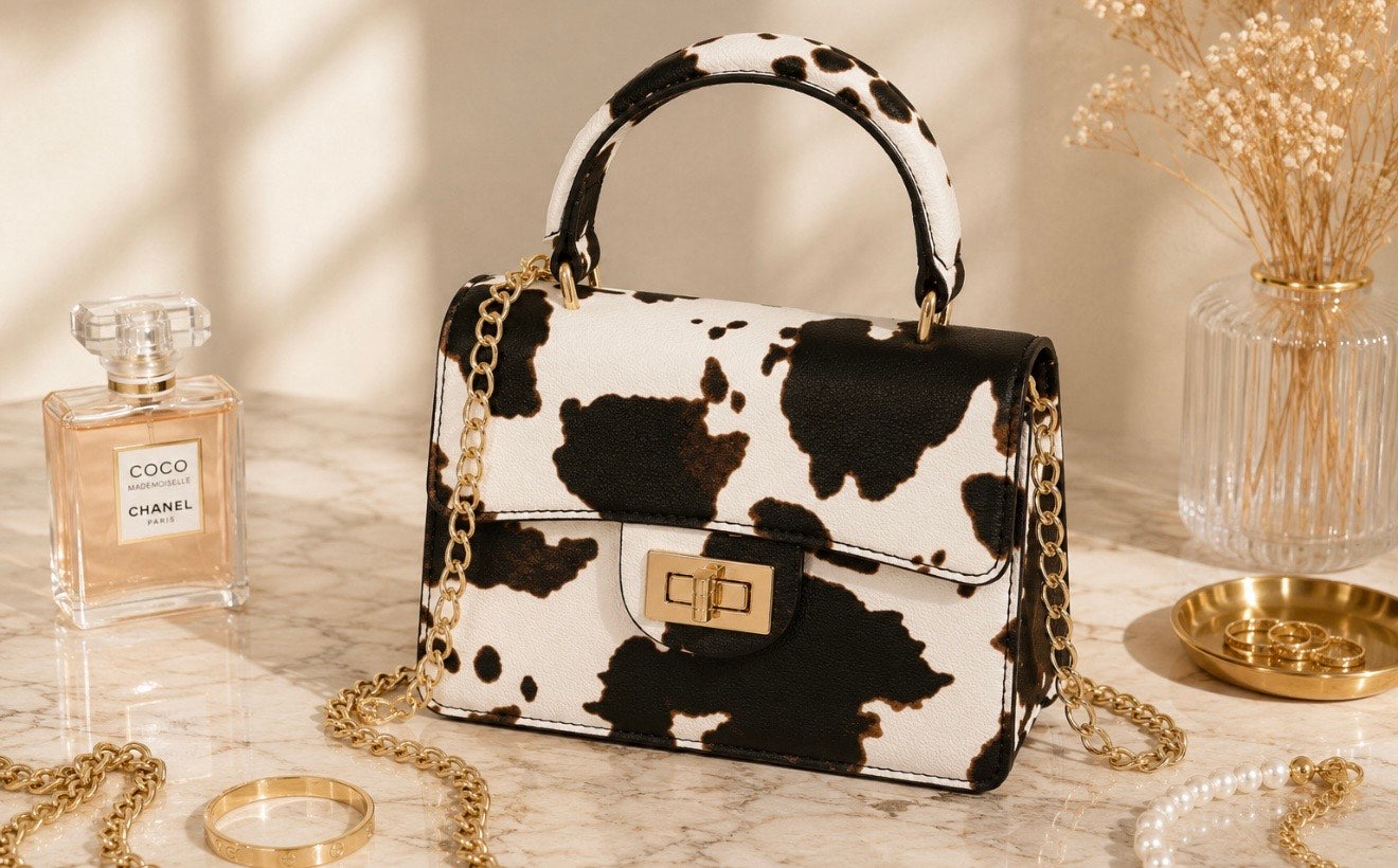 Moo Print Crossbody