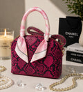 Pink Bag with Scarf