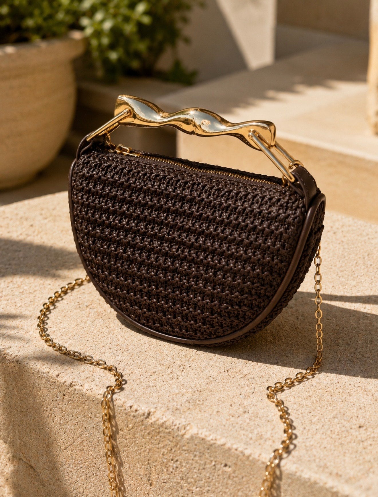 Brown Vacation Purse